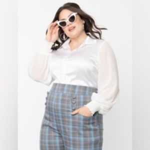 White Button Down Shirt - Unique Vintage